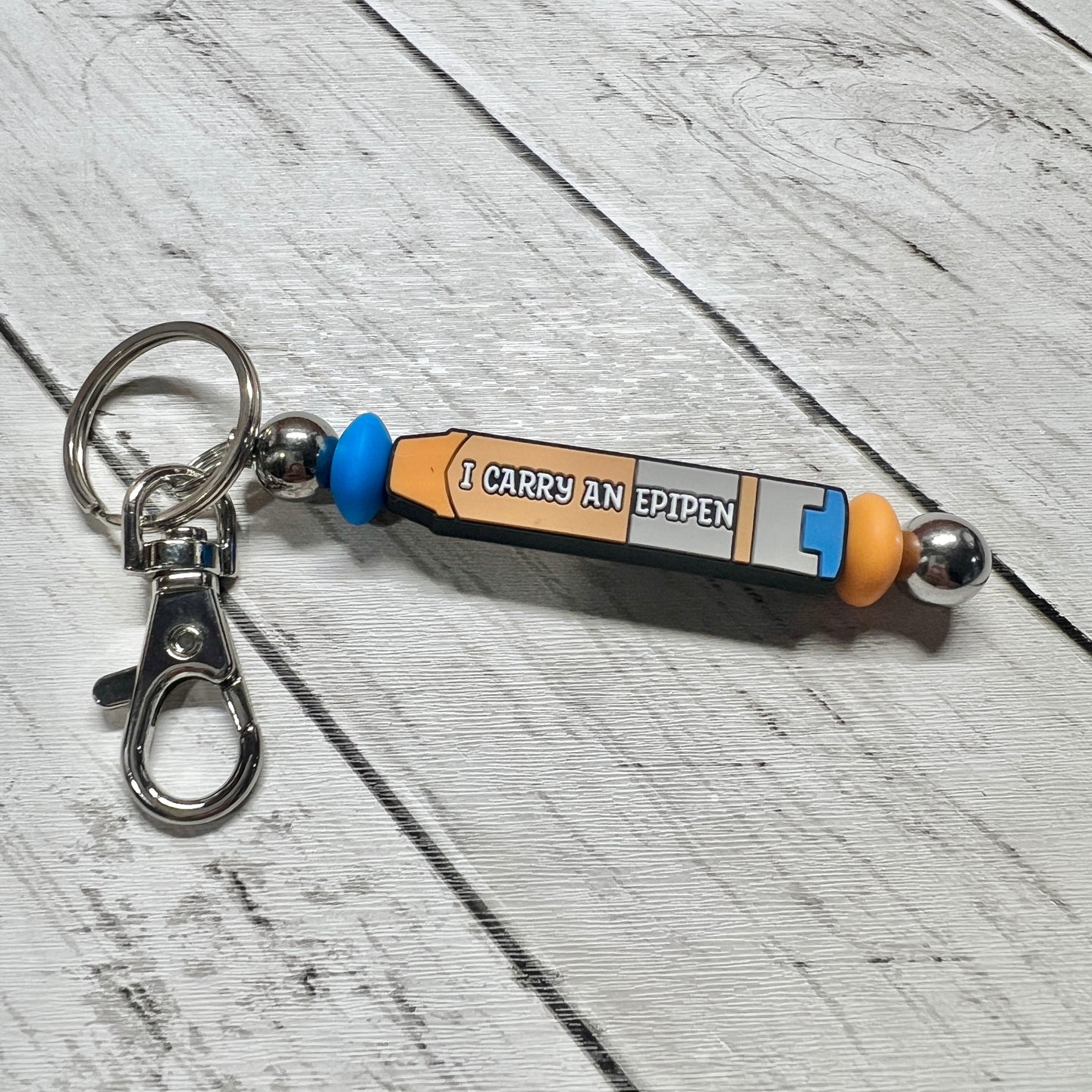 EPIPEN Silver Keychain Bar